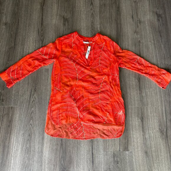 alice + olivia coral coverup size M - Picture 4 of 4